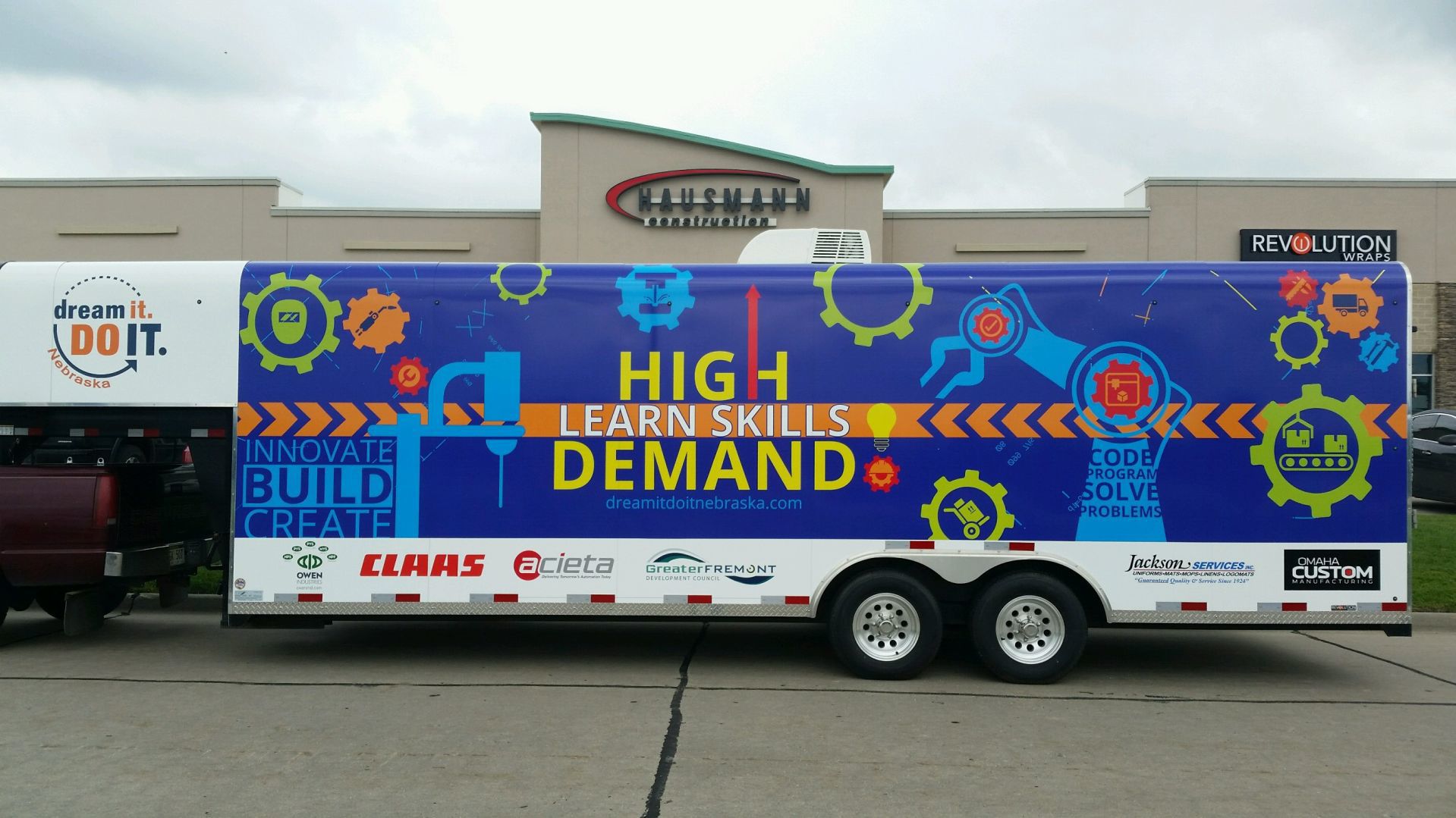 Dream It Do In Nebraska M3E trailer brings manufacturing equipment to metro schools